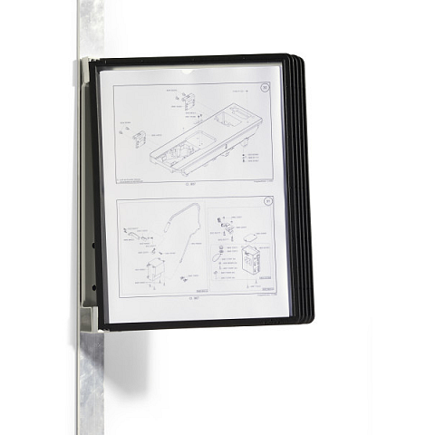Durable Vario magnet wall 5 Dokumentenanzeige-Karussell Wand Porträt A4