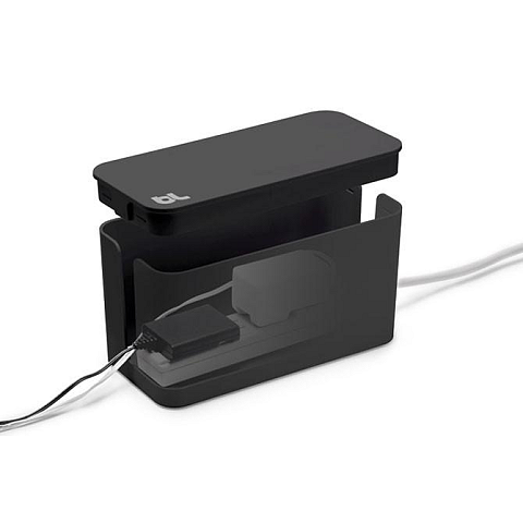 #Delete CableBox Mini Tisch/Bank Kabelgehäuse Schwarz