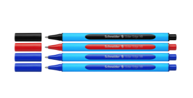 Schneider AG Slider Edge Schwarz, Blau, Rot Stick-Kugelschreiber 4 Stück(e)