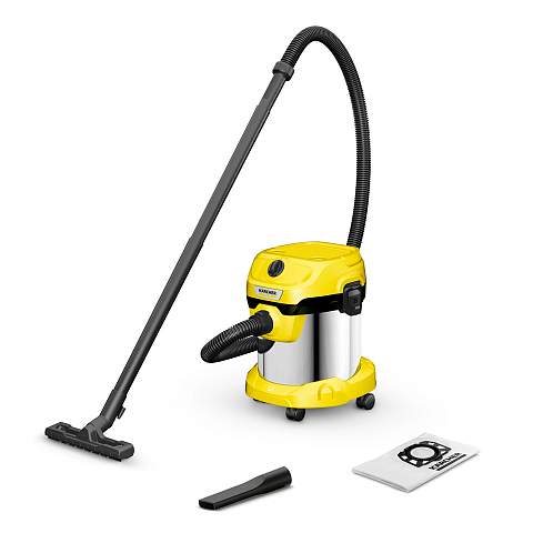Kärcher WD 2 Plus S V-15/4/18 15 l Trommel-Vakuum Trocken&Nass 1000 W Staubbeutel