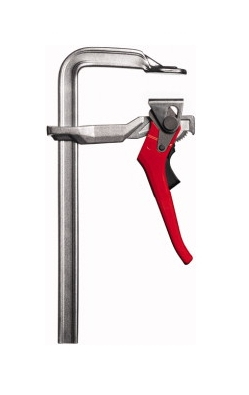BESSEY GH30 Schraubzwinge Ratschenklemme 30 cm Gebürsteter Stahl, Rot