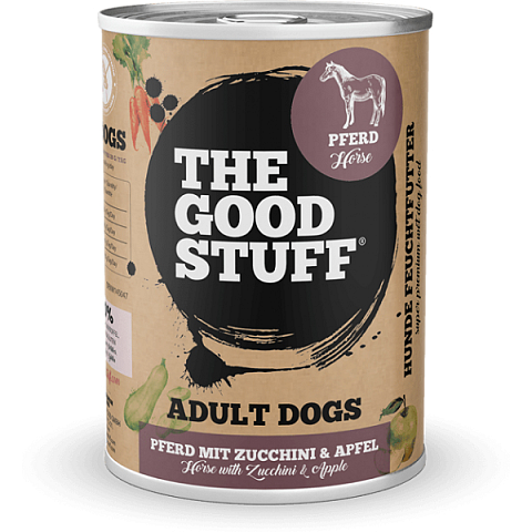 The Goodstuff TGS10021.1 Hunde-Dosenfutter Apfel, Pferd Adult 800 g