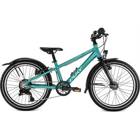 Puky CYKE 20-7 Stadtrad Aluminium Schwarz, Türkis