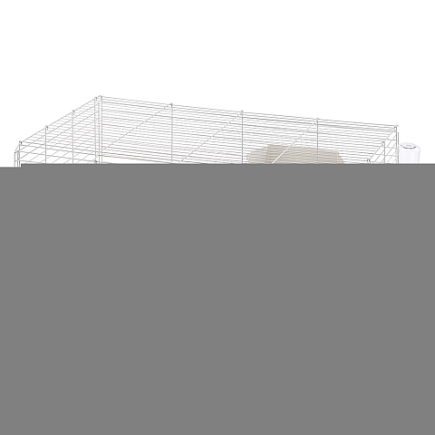Ferplast Rabbit 100 Meerschweinchen, Rabit Grau, Weiß