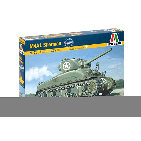 Italeri M4A1 Sherman Tank model Montagesatz 1:72