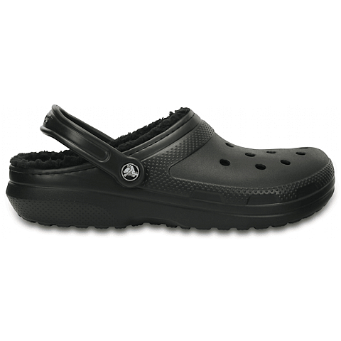 Crocs Classic Lined Clog Clogs Unisex Schwarz