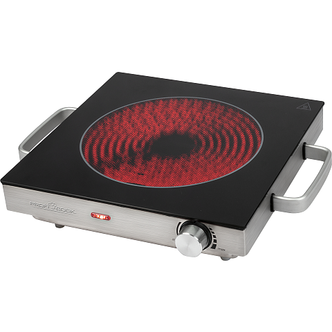 Bomann PC-EKP 1210 Schwarz, Edelstahl Arbeitsplatte 36 cm Keramik 1 Zone(n)