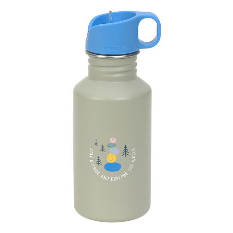 Lässig Pattern Party Tägliche Nutzung 500 ml Polypropylen (PP), Silikon, Edelstahl Grün