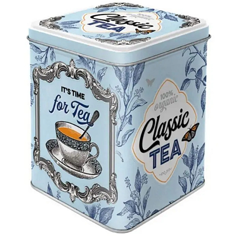 Nostalgic Art It's Time For Tea! Teedose Stahl