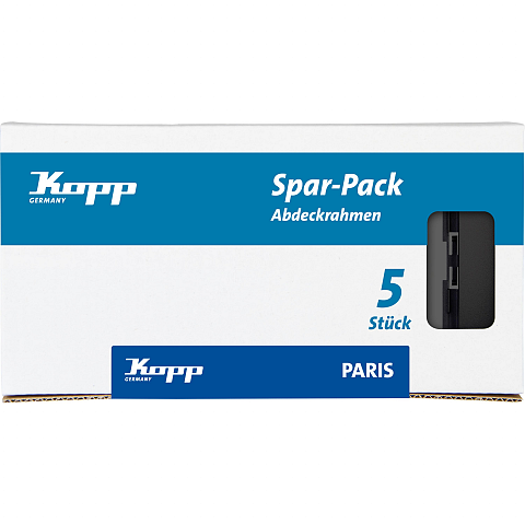 Kopp 402550011 Wandplatte/Schalterabdeckung Schwarz