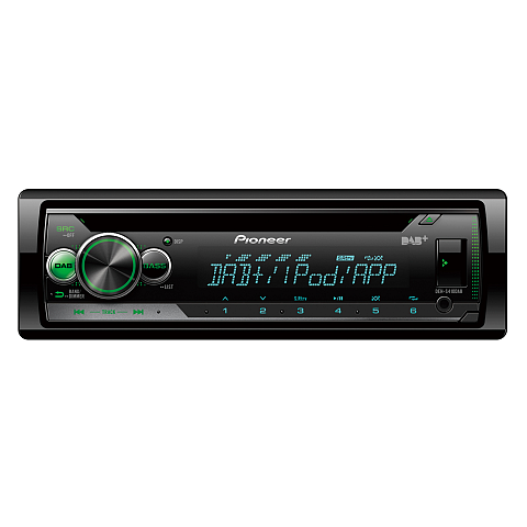 Pioneer DEH-S410DAB Auto Media-Receiver Schwarz