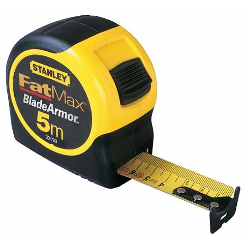 Stanley 0-33-720 Maßband 5 m ABS Synthetik Schwarz, Gelb
