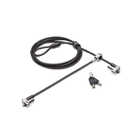 Kensington N17 Keyed Dual Head Laptop Lock for Wedge-Shaped Slots
