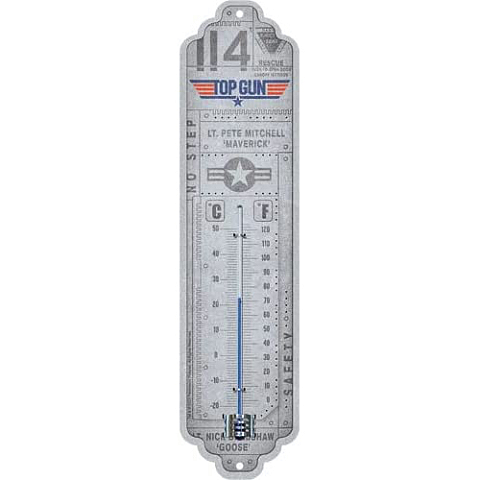 Nostalgic Art Top gun Flüssigkeitsumgebungs-Thermometer Drinnen Mehrfarbig