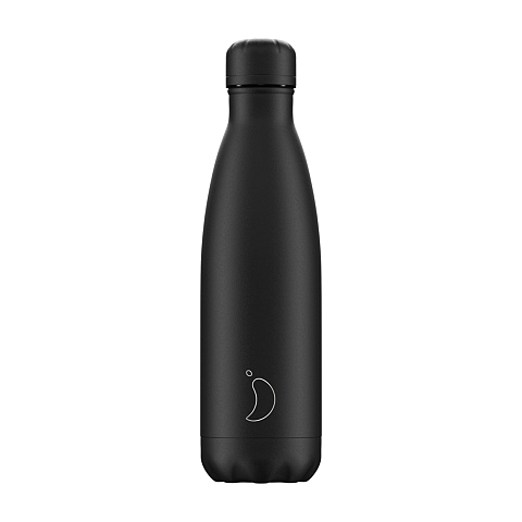 Chilly's Monochrome B500MOABL Trinkflasche Tägliche Nutzung 500 ml Edelstahl Schwarz