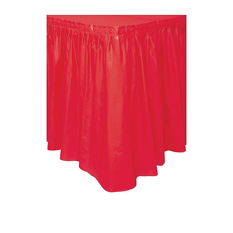 Unique Party 50053 Einweg-Tischdecke Rechteckig Kunststoff Rot
