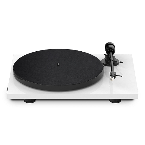 Pro-Ject E1 Phono AT3600L Audio-Plattenspieler mit Riemenantrieb Weiß Halbautomatisch