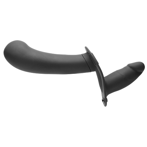 Strap U 28X Double Diva 2" Umschnalldildo Analverkehr, Vaginaler Sex Schwarz Kunststoff, Silikon