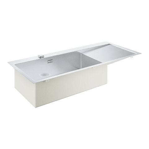 GROHE K1000 80-S Bündiges Waschbecken Rechteckig Edelstahl