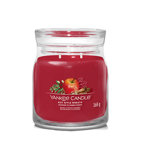 Yankee Candle Red Apple Wreath Wachskerze Zylinder Rot 1 Stück(e)