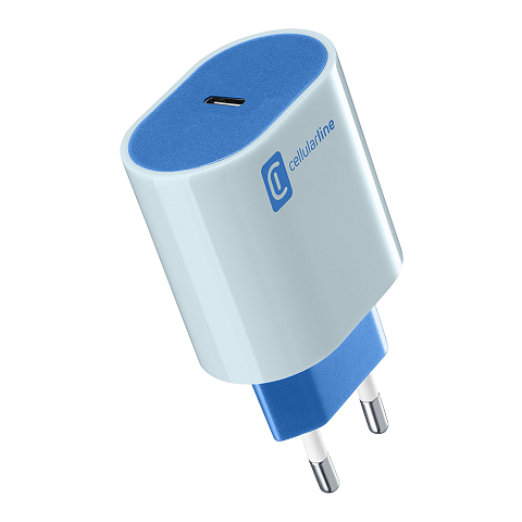 Cellularline USB-C Charger #Stylecolor - Universal Netzladegerät 20W, bunt