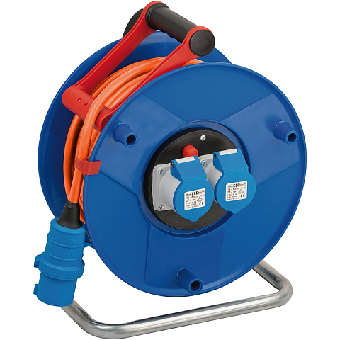 Brennenstuhl 1182760100 Verlängerungskabel 25 m 2 AC-Ausgänge Draußen Blau, Orange