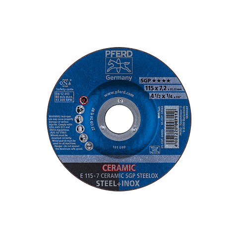 PFERD E 115-7 CERAMIC SGP STEELOX Rotierendes Schleifwerkzeug Zubehör Metall
