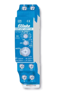 Eltako ESR12NP-230V+UC Leistungsrelais Blau, Weiß 1