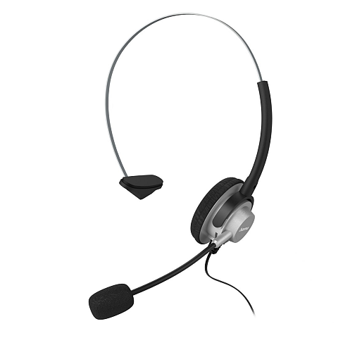 Hama 00201157 Kopfhörer & Headset Kabelgebunden Kopfband Büro/Callcenter Schwarz, Silber