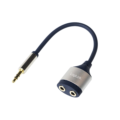 LogiLink CA1100 Audio-Splitter Blau