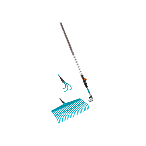 Gardena 3087-20 Rechen Schwarz, Blau, Edelstahl Kunststoff