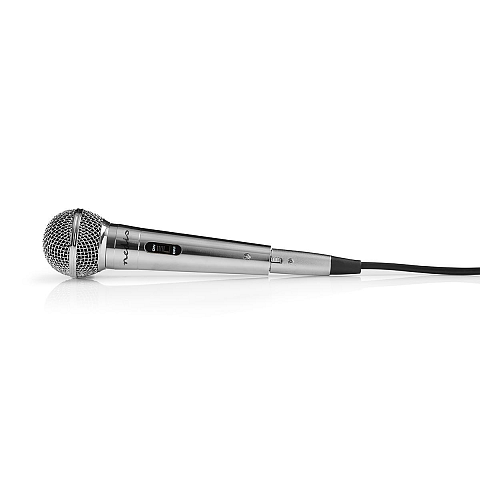 Nedis MPWD45GY Mikrofon Silber Instrumenten-Mikrofon