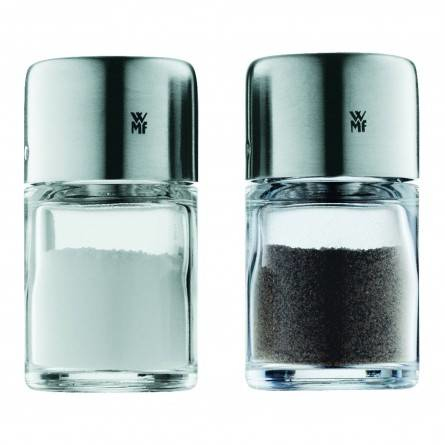 WMF BEL GUSTO Edelstahl, Transparent Salz- und Pfefferstreuer-Set