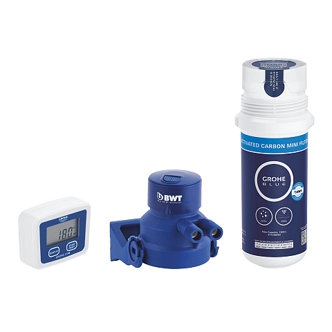 GROHE 41136000 Wasserfilter Wasserhahnfilter Blau, Weiß