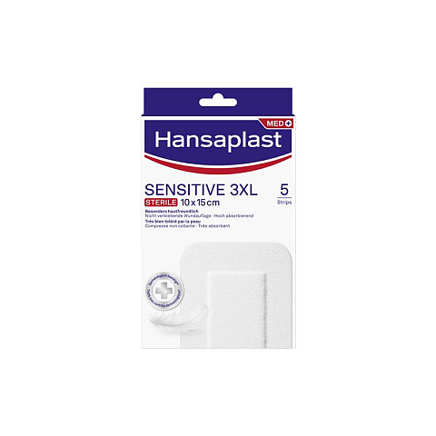 Hansaplast Sensitive 3XL 10 x 15 cm 5 Stück(e)