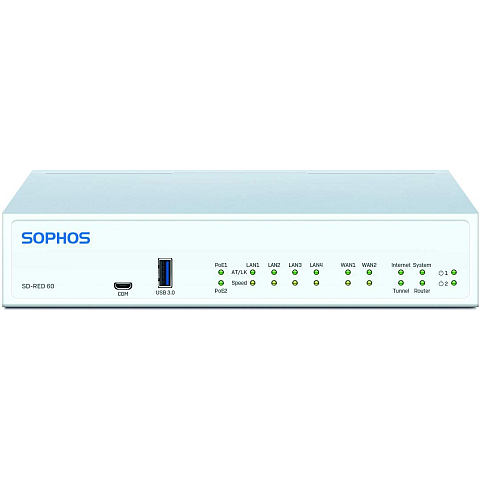Sophos SD-RED 60 Netzwerk-Management-Gerät 850 Mbit/s Power over Ethernet (PoE)