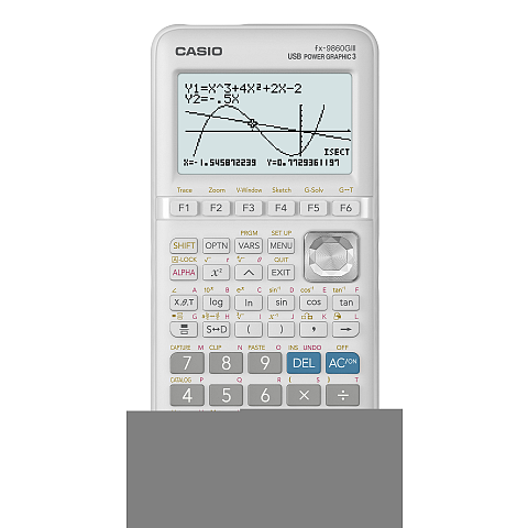 Casio fx-9860GIII Taschenrechner Tasche Grafikrechner Weiß