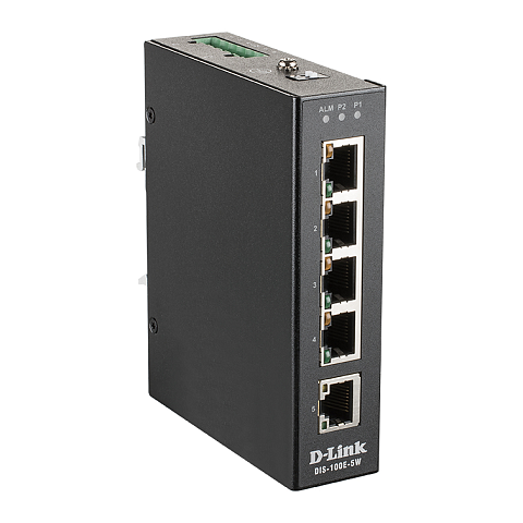 D-Link DIS-100E-5W Netzwerk-Switch Unmanaged L2 Fast Ethernet (10/100) Schwarz