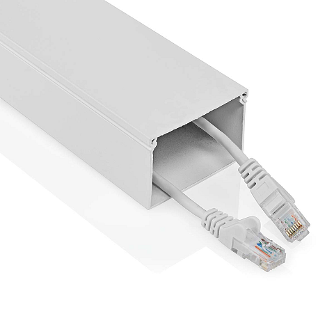 Nedis CMDT6040WT110 Kabel-Organizer Flur Kabelkanal Weiß 1 Stück(e)