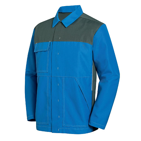 Uvex 9840214 Arbeitskleidung Jacke Blau, Grau