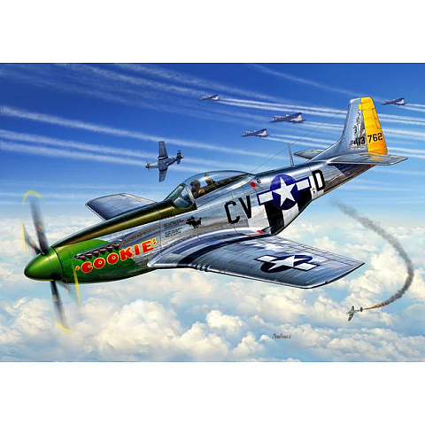 Revell P-51D Mustang Starrflügelflugzeug-Modell Montagesatz 1:72