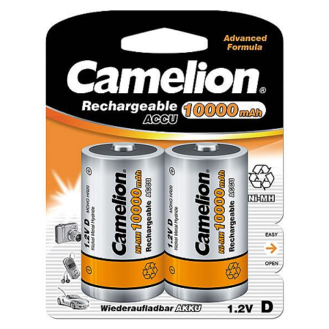 Camelion NH-D10000BP2 Wiederaufladbarer Akku D Nickel-Metallhydrid (NiMH)