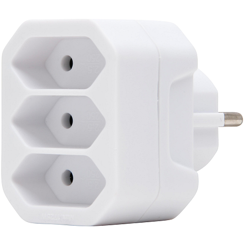 Kopp 471302003 Netzstecker-Adapter Typ F Typ E (FR) Weiß
