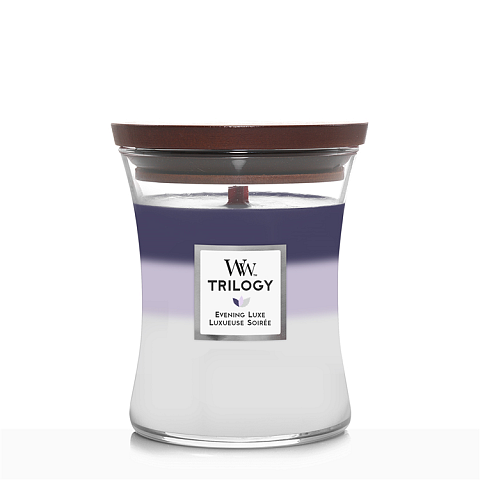 WoodWick Evening Luxe Wachskerze Zylinder Violett, Violett, Weiß 1 Stück(e)