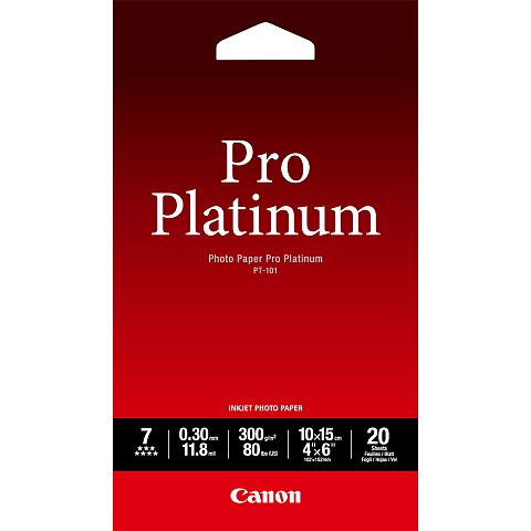 Canon PT-101 Pro Platinum Fotopapier 10x15 cm – 20 Blatt