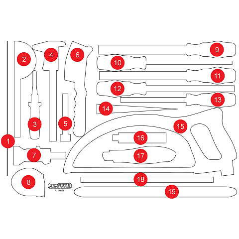 KS Tools 811.0028-97 Werkzeugkoffer-Zubehör