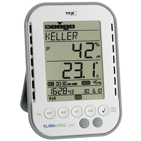 TFA-Dostmann 30.3039.IT Digitale Wetterstation Grau, Weiß