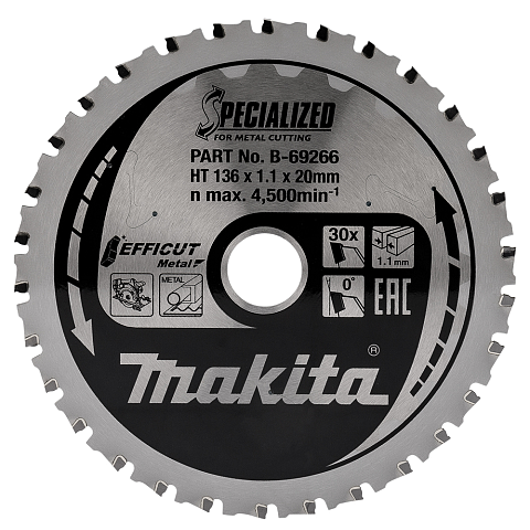 Makita B-69266 Kreissägeblatt 1 Stück(e)