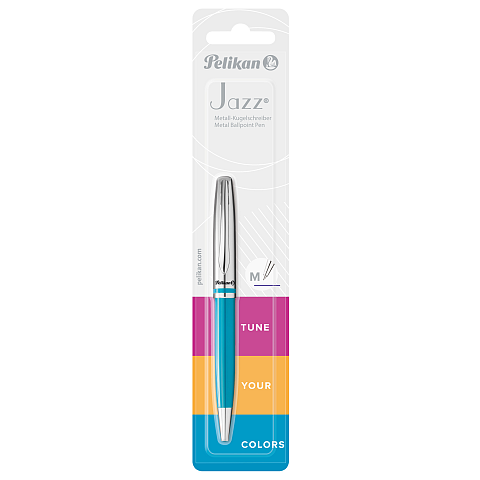 Pelikan Jazz Classic K35 Blau Kugelschreiber mit Druckeinzugsmechanik Medium 1 Stück(e)
