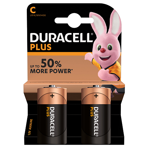 Duracell Plus Einwegbatterie C Alkali